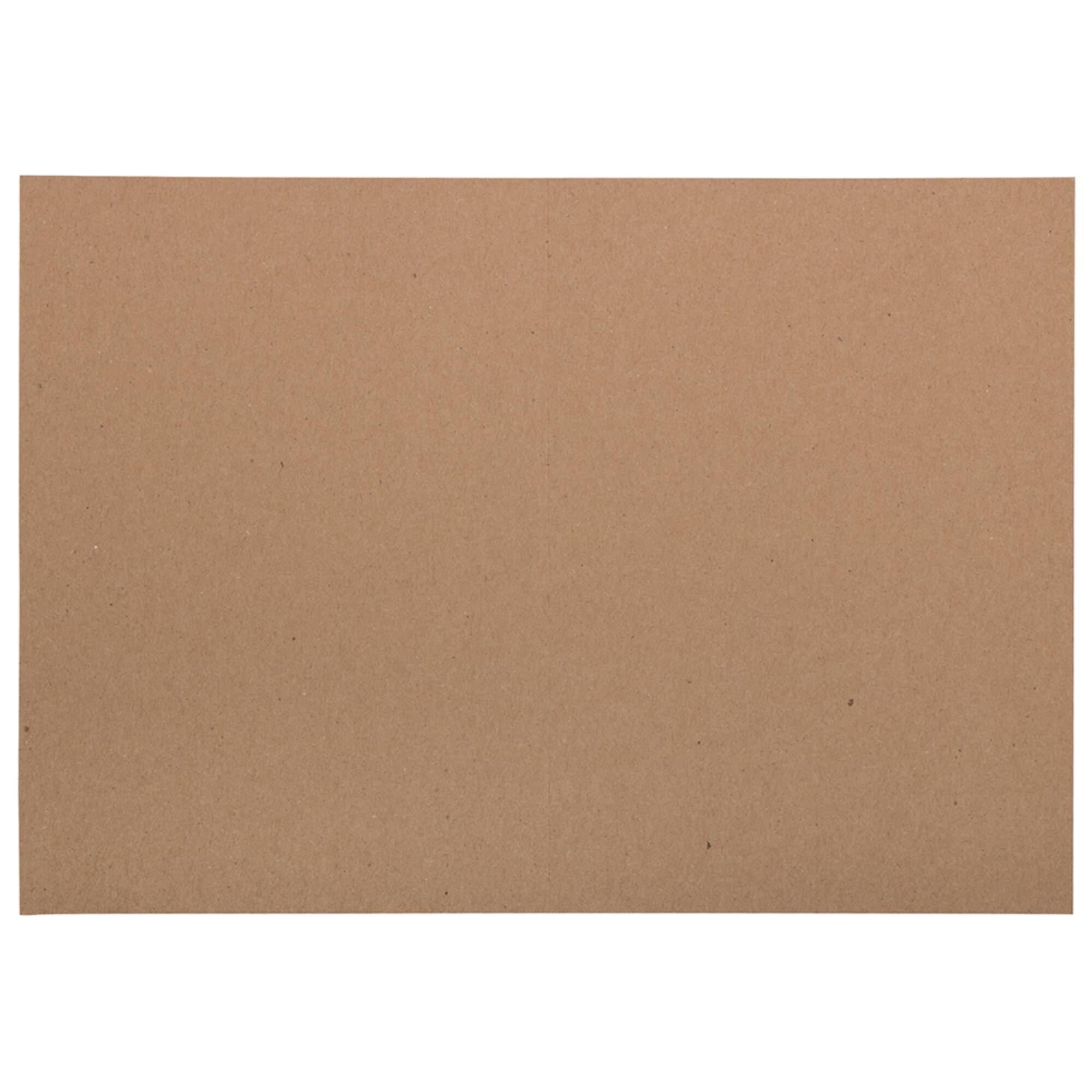 JAM Paper A7 Brown Kraft Blank Foldover Cards